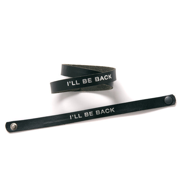 Terminator Dialogue Bracelet Double Wrap: I'll Be Back