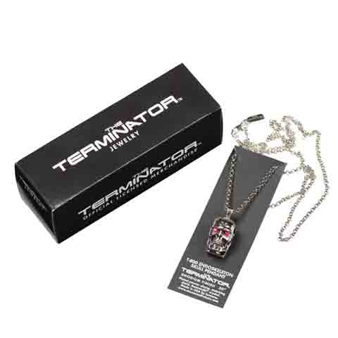 The Terminator T-800 Endoskeleton Skull Pendant - museum of robots