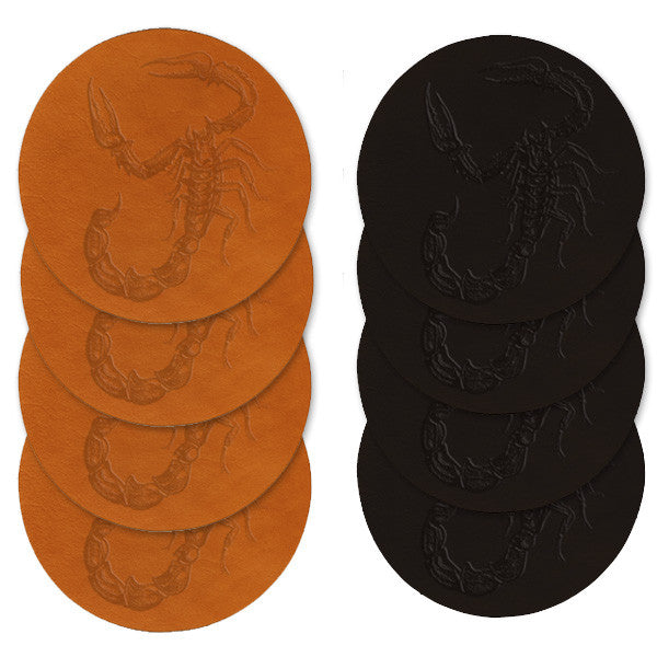 Penny Dreadful Leather Coaster Set - museum of robots