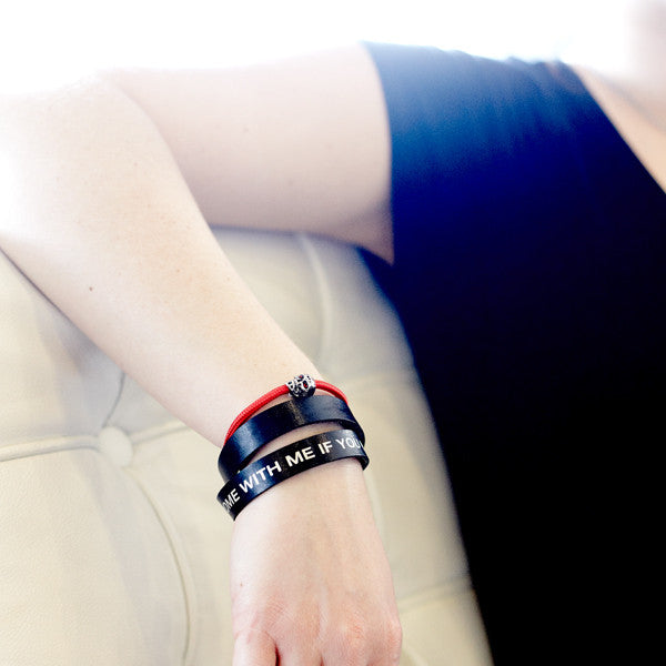 Terminator Dialogue Bracelet Double Wrap: Come With Me If You Want to Live