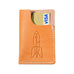 Leather Card Wallet - Rocket - museum of robots